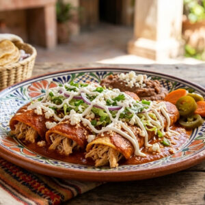ケレタロ風のエンチラーダ - Enchiladas queretanas